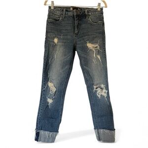 KUT from The Kloth Catherine Fab Ab Boyfriend High rise Distressed Cuffed Jean 2